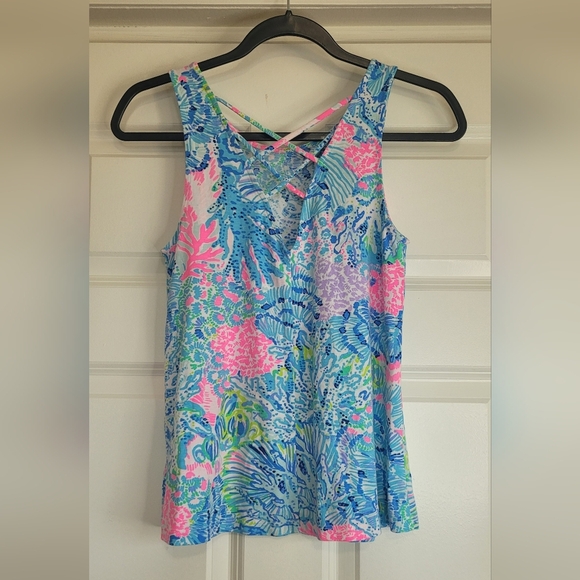 Lilly Pulitzer Kristen Tank Top in 'Sink or Swim' - Size XS - Picture 3 of 9